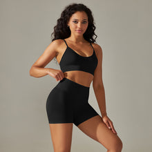 Load image into Gallery viewer, Seamless Sports Back Lifting Hip Tight Pants Yoga Clothing Set
