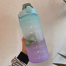 Load image into Gallery viewer, 2L Portable Large-Capacity Water Bottle Time Marker Leak-Proof BPA Frosted Cup For Outdoor Sports Drinking Bottle With Straw
